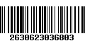 Código de Barras 2630623036803