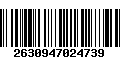 Código de Barras 2630947024739