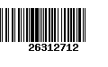 Código de Barras 26312712