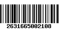 Código de Barras 2631665002108