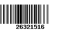 Código de Barras 26321516