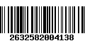 Código de Barras 2632582004138