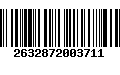 Código de Barras 2632872003711