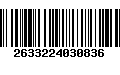 Código de Barras 2633224030836