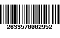 Código de Barras 2633570002952