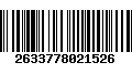 Código de Barras 2633778021526