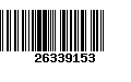 Código de Barras 26339153