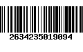 Código de Barras 2634235019094