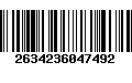 Código de Barras 2634236047492