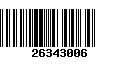 Código de Barras 26343006