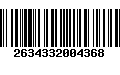 Código de Barras 2634332004368