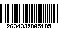 Código de Barras 2634332005105