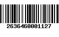 Código de Barras 2636460001127