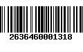 Código de Barras 2636460001318