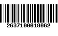 Código de Barras 2637100018062