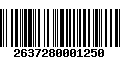 Código de Barras 2637280001250