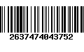 Código de Barras 2637474043752