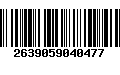 Código de Barras 2639059040477