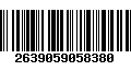 Código de Barras 2639059058380