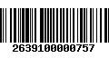 Código de Barras 2639100000757