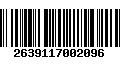 Código de Barras 2639117002096