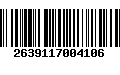 Código de Barras 2639117004106