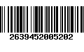 Código de Barras 2639452005202