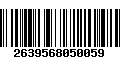 Código de Barras 2639568050059