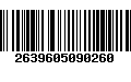 Código de Barras 2639605090260