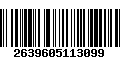 Código de Barras 2639605113099