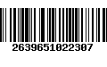 Código de Barras 2639651022307