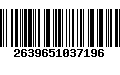 Código de Barras 2639651037196