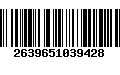 Código de Barras 2639651039428