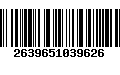 Código de Barras 2639651039626