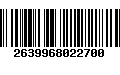 Código de Barras 2639968022700