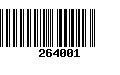 Código de Barras 264001