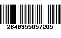 Código de Barras 2640355057205