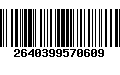 Código de Barras 2640399570609