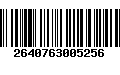 Código de Barras 2640763005256