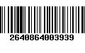 Código de Barras 2640864003939