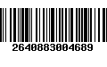 Código de Barras 2640883004689