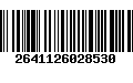 Código de Barras 2641126028530