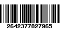 Código de Barras 2642377827965