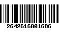 Código de Barras 2642616001606