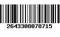 Código de Barras 2643308078715