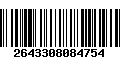 Código de Barras 2643308084754