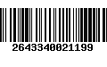 Código de Barras 2643340021199