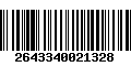 Código de Barras 2643340021328