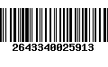 Código de Barras 2643340025913