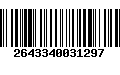 Código de Barras 2643340031297